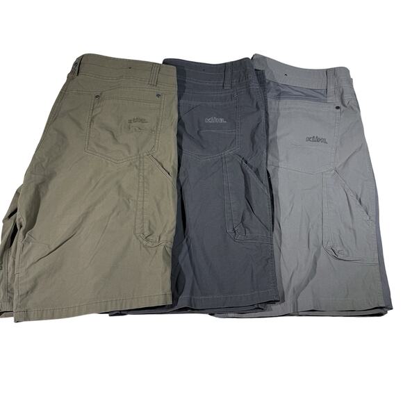 KUHL Men’s Shorts Lot 3 Pair Size 40 Radikl Khaki Gray Dark Gray Outdoor Hiking - Picture 4 of 15